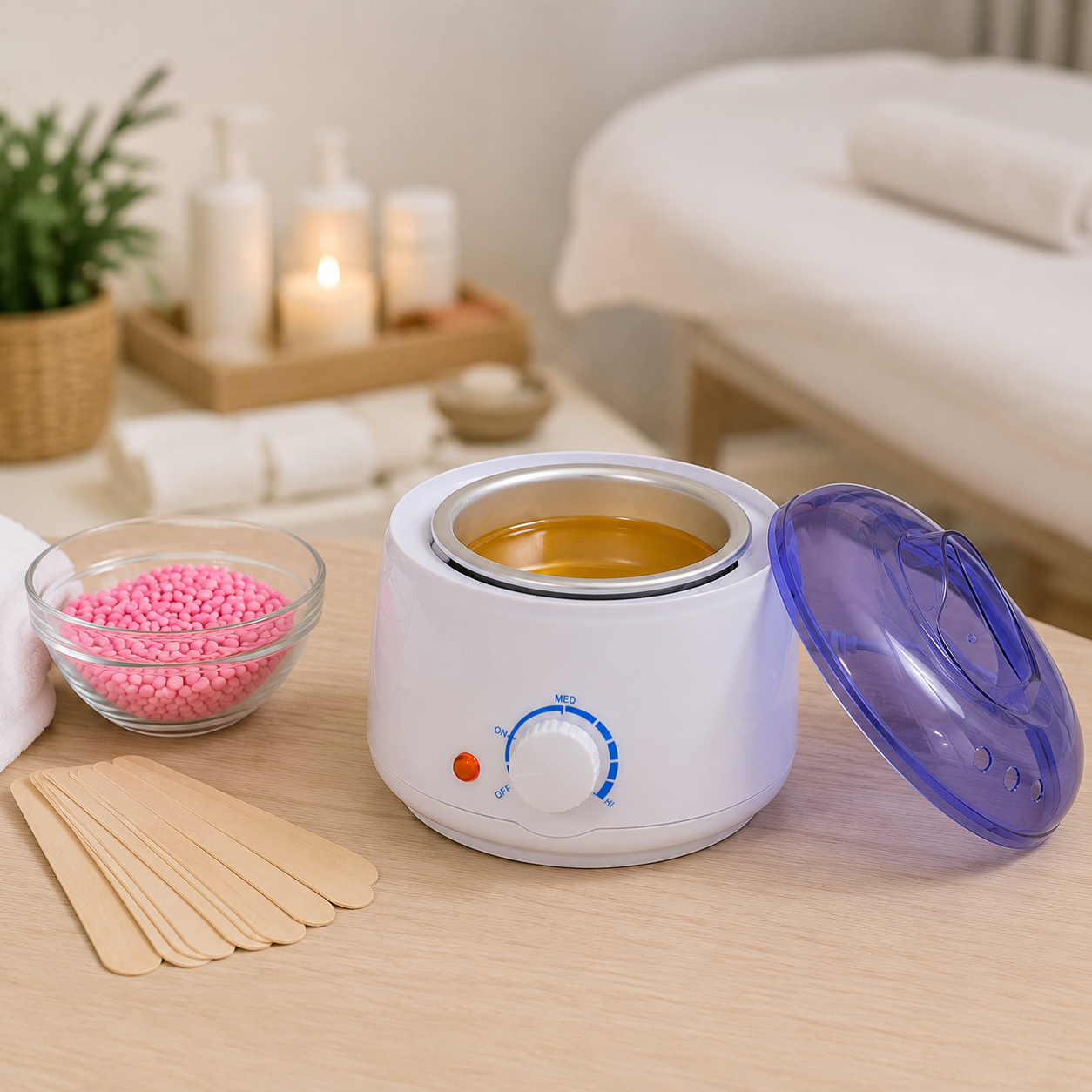 Scaldacera Elettrico Professionale con Temperatura Regolabile per Ceretta
