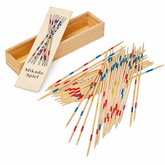 Gioco Shanghai in Legno con 31 Bastoncini Colorati