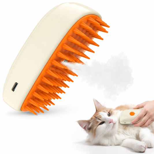 Spazzola Elettrica per Animali con Funzione Spray Integrata