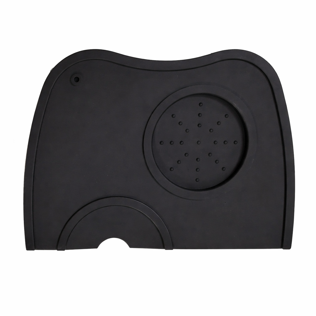 Tappetino Pressino per Caffè in Silicone Nero