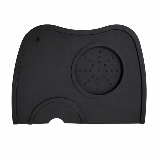 Tappetino Pressino per Caffè in Silicone Nero