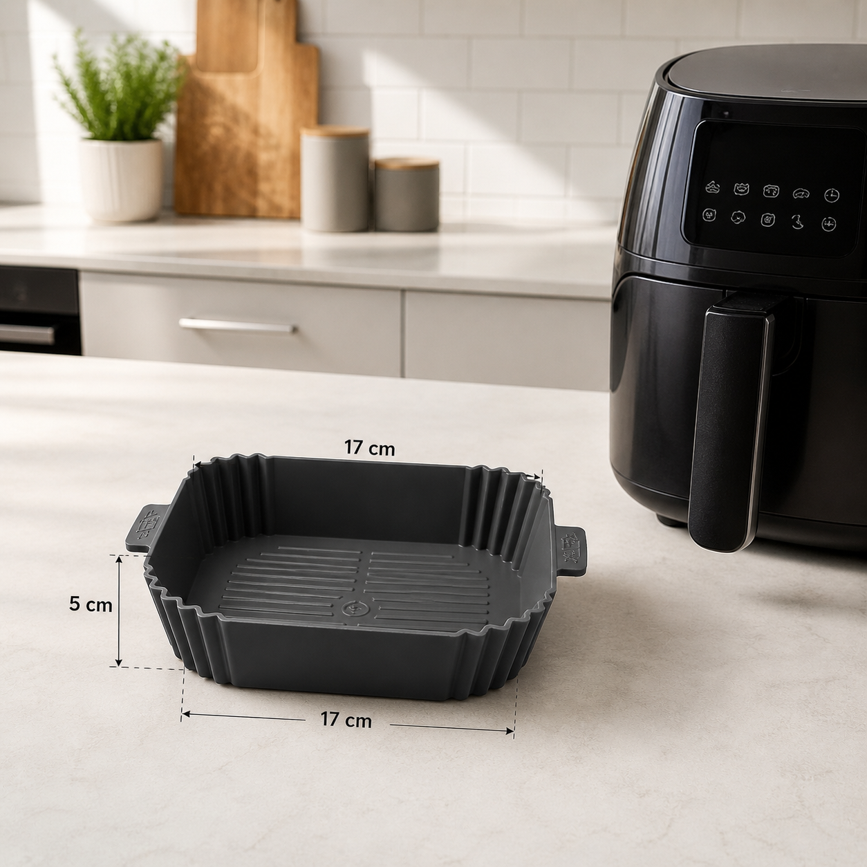 Teglia in Silicone per Friggitrice ad Aria 17x5 cm