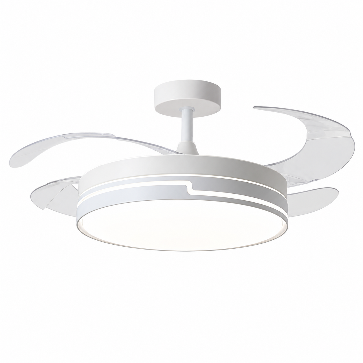 Ventilatore da Soffitto LED Silenzioso con Telecomando e Luce Dimmerabile 3 Colori